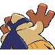 Hariyama, Back, in Platinum