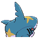 Sharpedo, Back, in Platinum