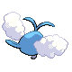 Swablu, Back, in Platinum