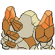 Regirock, Back, in Platinum