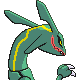 Rayquaza, Back, in Platinum