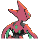 Deoxys Attack Forme, Back, in Platinum