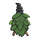 Burmy Plant Cloak, Back, in Platinum