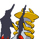 Giratina Altered Forme, Back, in Platinum