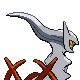 Arceus Fighting, Back, in Platinum