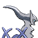 Arceus Flying, Back, in Platinum