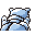 Blastoise, Back, in Red & Blue