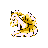 Ninetales, Front, in Red & Blue