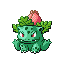 Ivysaur, Front, in Ruby & Sapphire