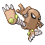 Hitmonlee, Front, in Ruby & Sapphire