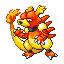 Magmar, Front, in Ruby & Sapphire