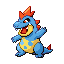 Croconaw, Front, in Ruby & Sapphire