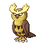 Noctowl, Front, in Ruby & Sapphire