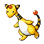 Ampharos, Front, in Ruby & Sapphire