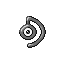 Unown D in Ruby & Sapphire