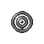 Unown O, Front, in Ruby & Sapphire