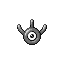 Unown W, Front, in Ruby & Sapphire