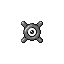 Unown X, Front, in Ruby & Sapphire