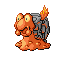Magcargo, Front, in Ruby & Sapphire