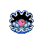Clamperl, Front, in Ruby & Sapphire
