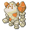 Regirock, Front, in Ruby & Sapphire