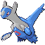 Latios, Front, in Ruby & Sapphire