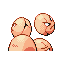 Exeggcute, Back, in Ruby & Sapphire