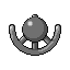Unown U, Back, in Ruby & Sapphire