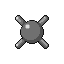Unown X, Back, in Ruby & Sapphire