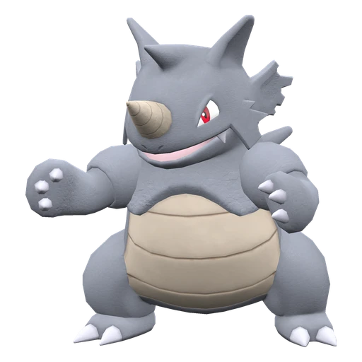 Rhydon, Front, in Scarlet & Violet