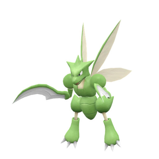 Scyther, Front, in Scarlet & Violet