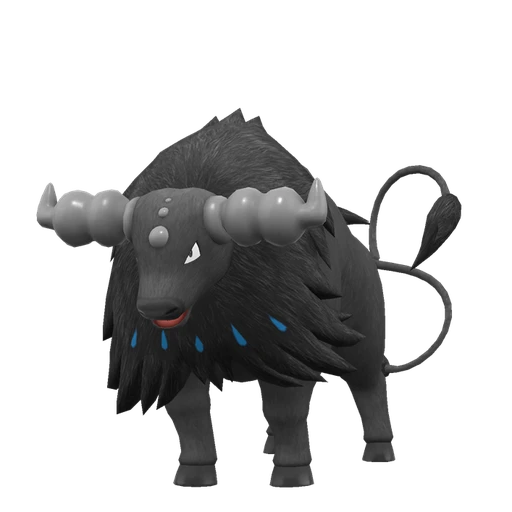 Tauros Paldean Aqua Breed, Front, in Scarlet & Violet