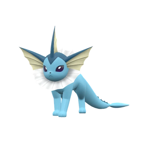 Vaporeon, Front, in Scarlet & Violet: The Indigo Disk