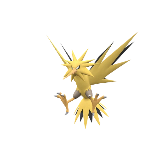 Zapdos, Front, in Scarlet & Violet: The Indigo Disk