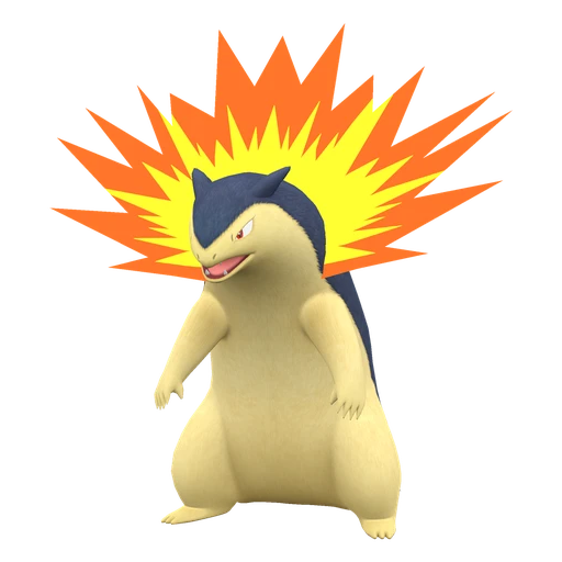 Typhlosion, Front, in Scarlet & Violet: The Indigo Disk