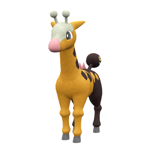 Girafarig, Front, in Scarlet & Violet