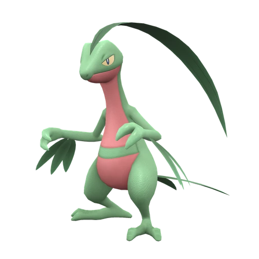 Grovyle, Front, in Scarlet & Violet