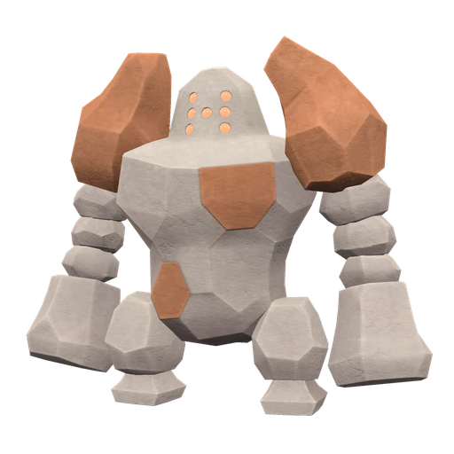 Regirock, Front, in Scarlet & Violet: The Indigo Disk