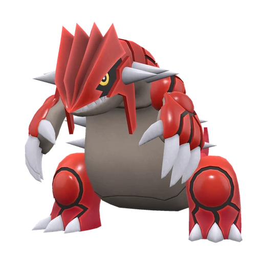 Groudon, Front, in Scarlet & Violet