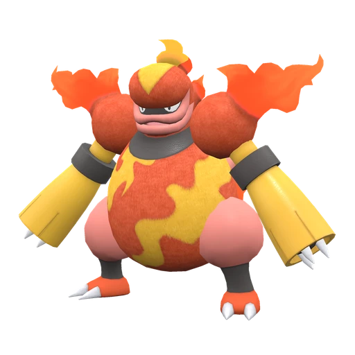 Magmortar, Front, in Scarlet & Violet