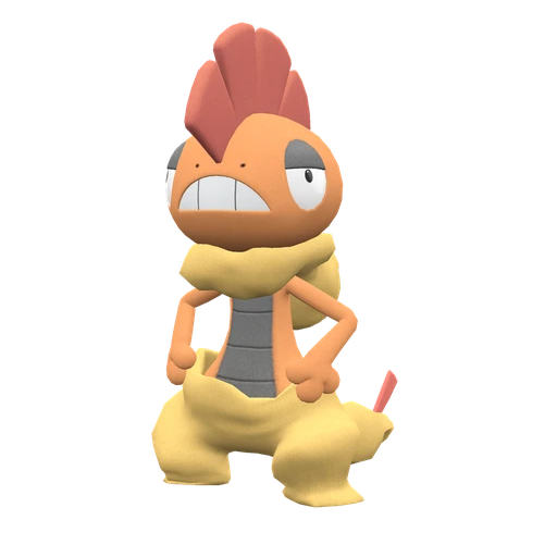 Scrafty, Front, in Scarlet & Violet: The Indigo Disk