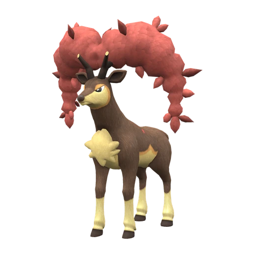 Sawsbuck Autumn Form, Front, in Scarlet & Violet