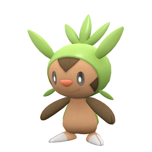 Chespin, Front, in Scarlet & Violet