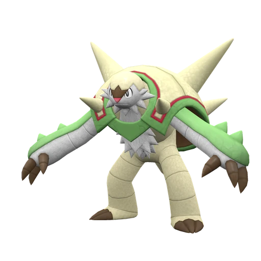 Chesnaught, Front, in Scarlet & Violet: The Indigo Disk