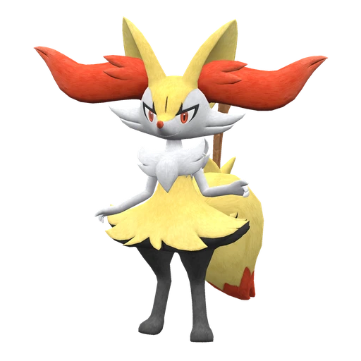 Braixen, Front, in Scarlet & Violet