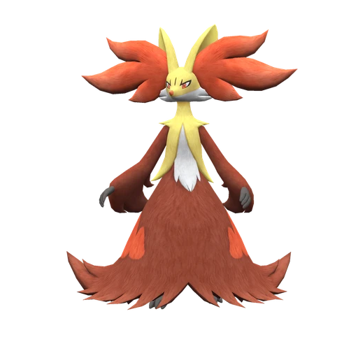 Delphox, Front, in Scarlet & Violet