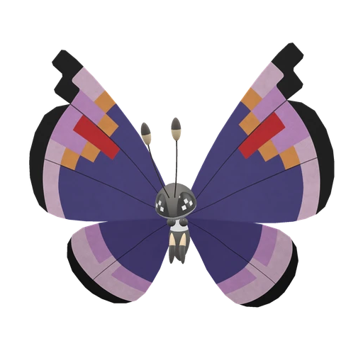 Vivillon Elegant in Scarlet & Violet