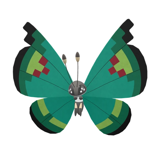 Vivillon Garden, Front, in Scarlet & Violet