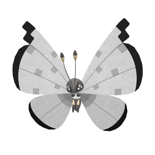 Vivillon Icy Snow, Front, in Scarlet & Violet