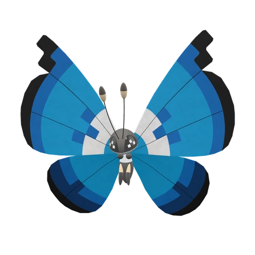 Vivillon Marine, Front, in Scarlet & Violet